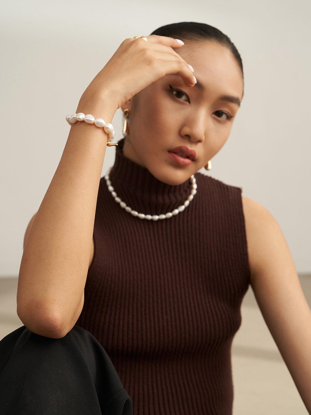 Crescent Baroque Bracelet - Lia Atelier