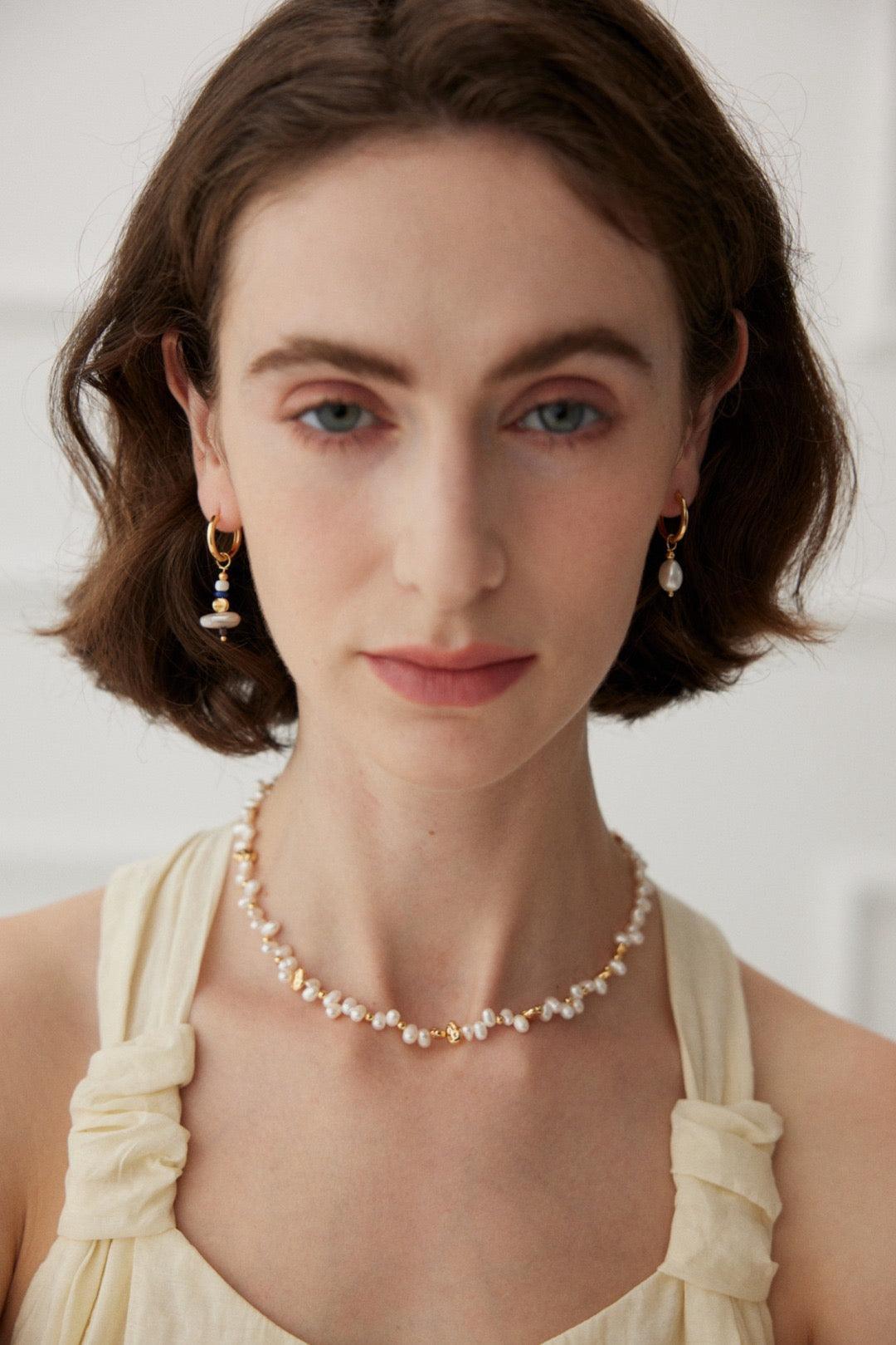 Azura Asymmetric Earrings - Lia Atelier