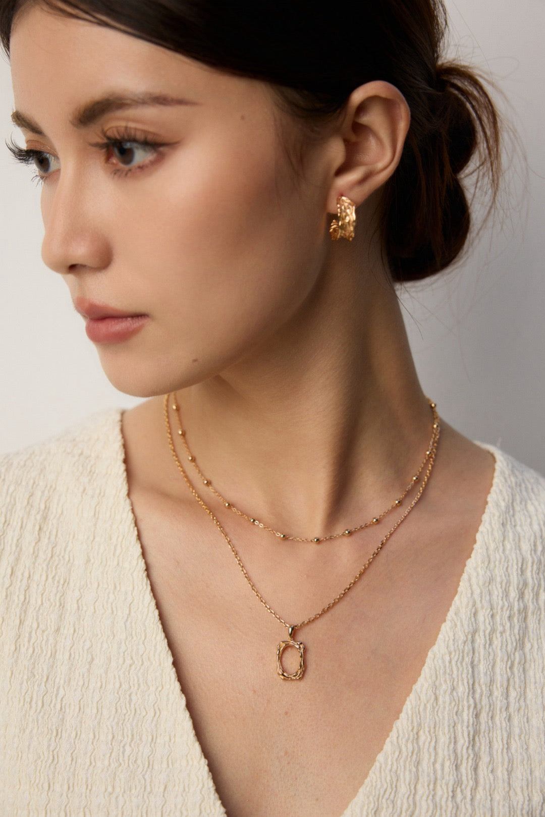 Textured Braided Hoop Earrings
