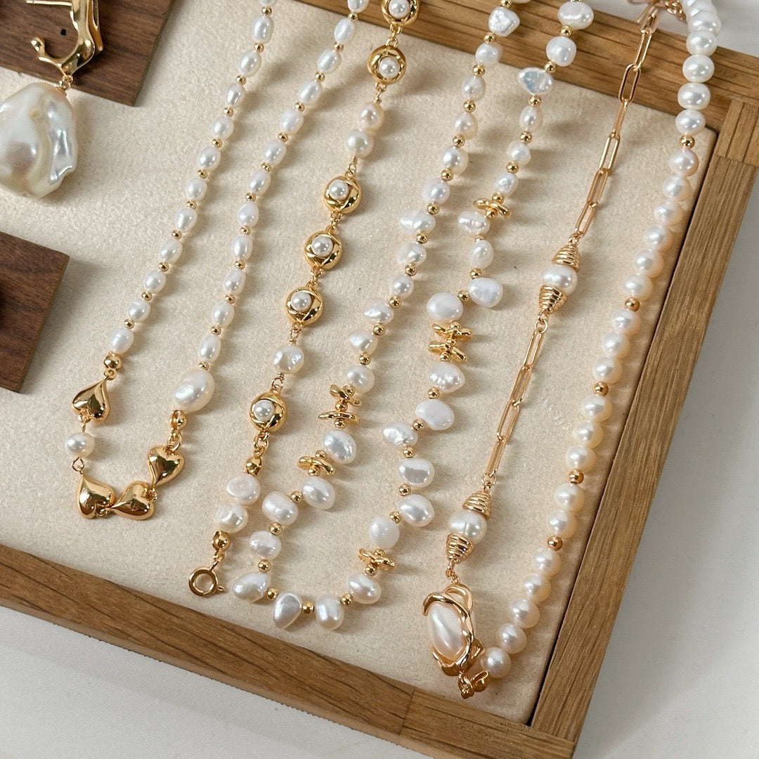 Heart Pearl Necklace