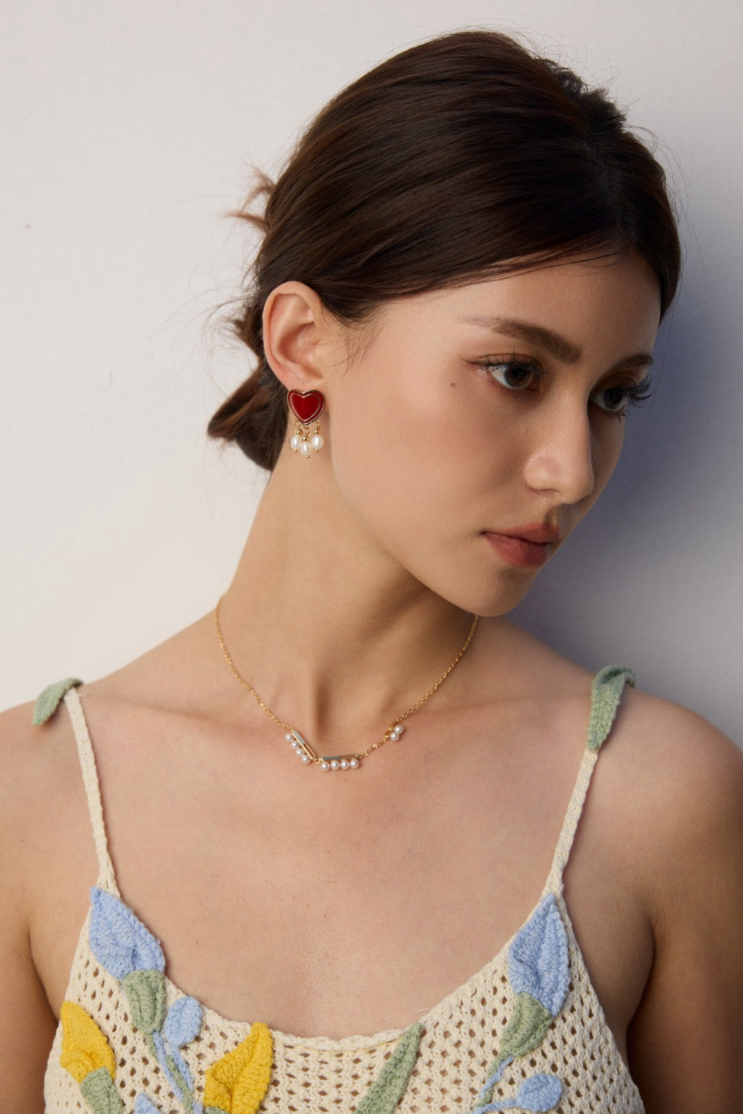 Pearl Delicate Chain Necklac