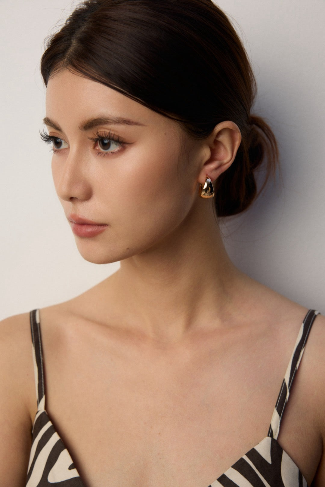 Chunky Gold Silver Hoop Earrings