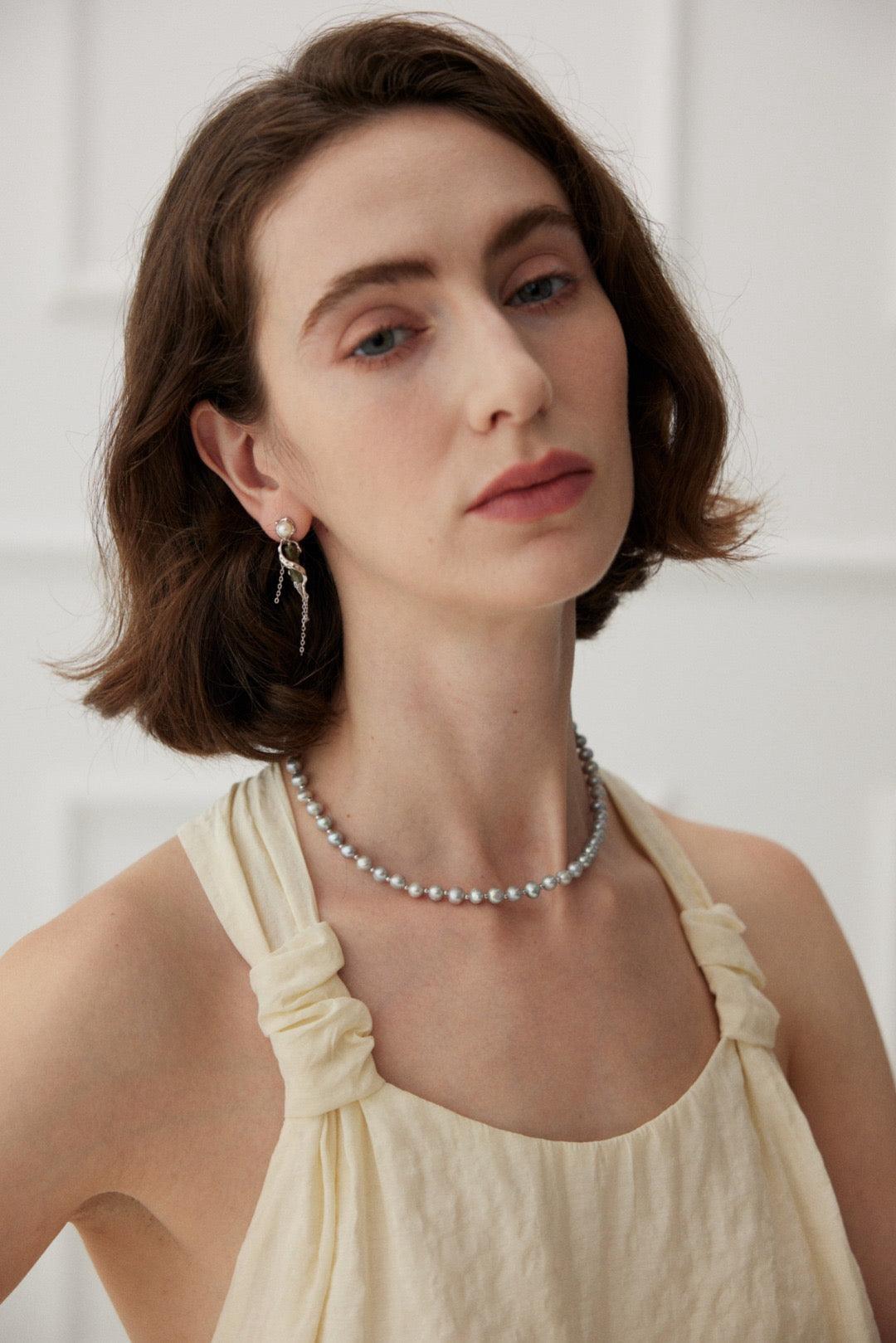 Aisha Pearl Necklace - Lia Atelier