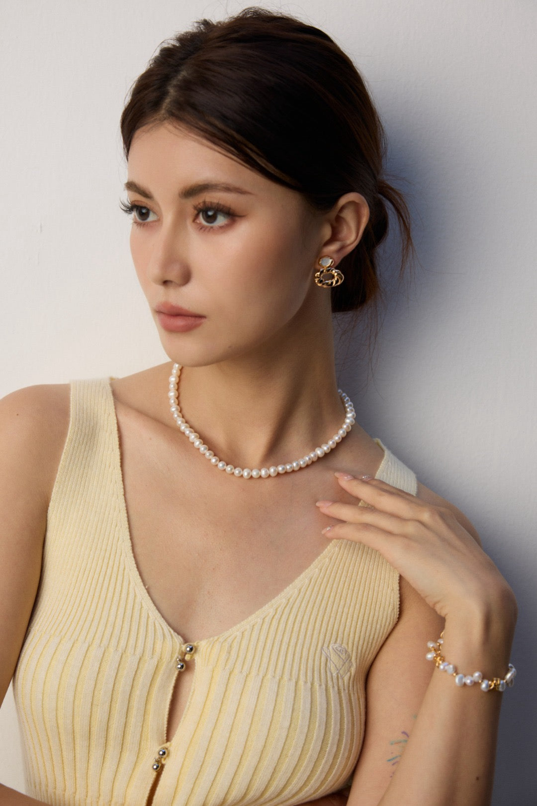 Audrey Classic Pearl Strand Necklace