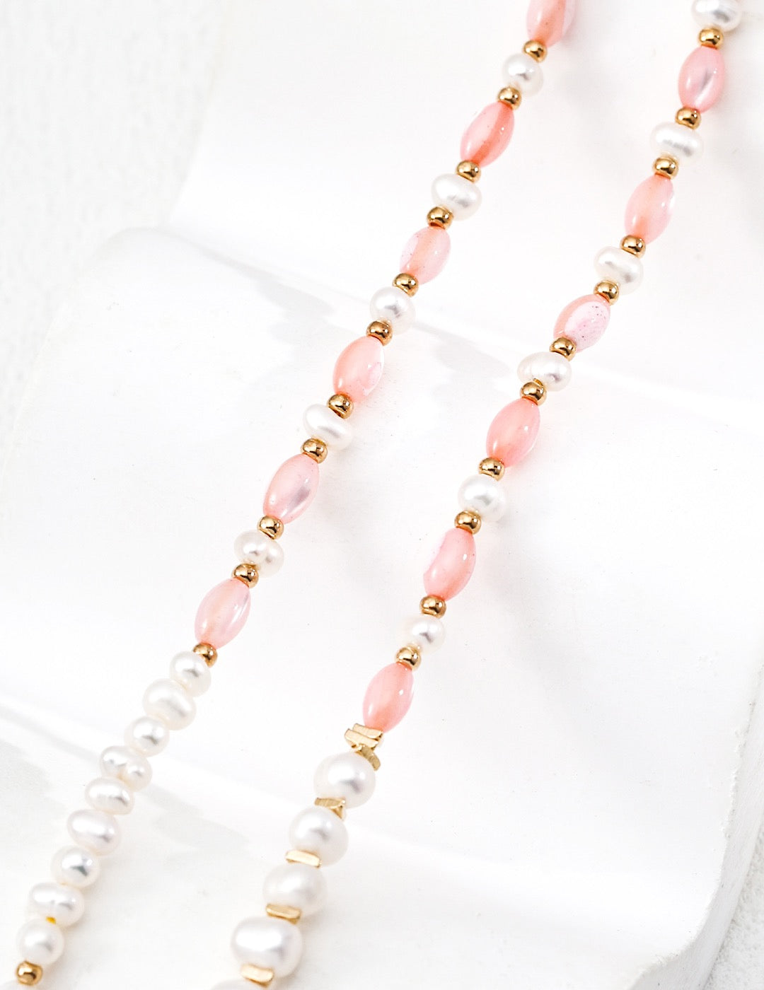 Orchid Pearl Set - Bracelet & Necklace