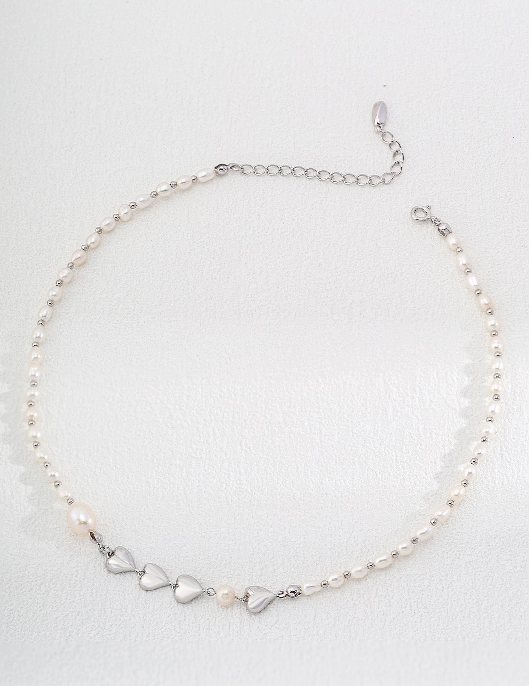 Heart Pearl Necklace