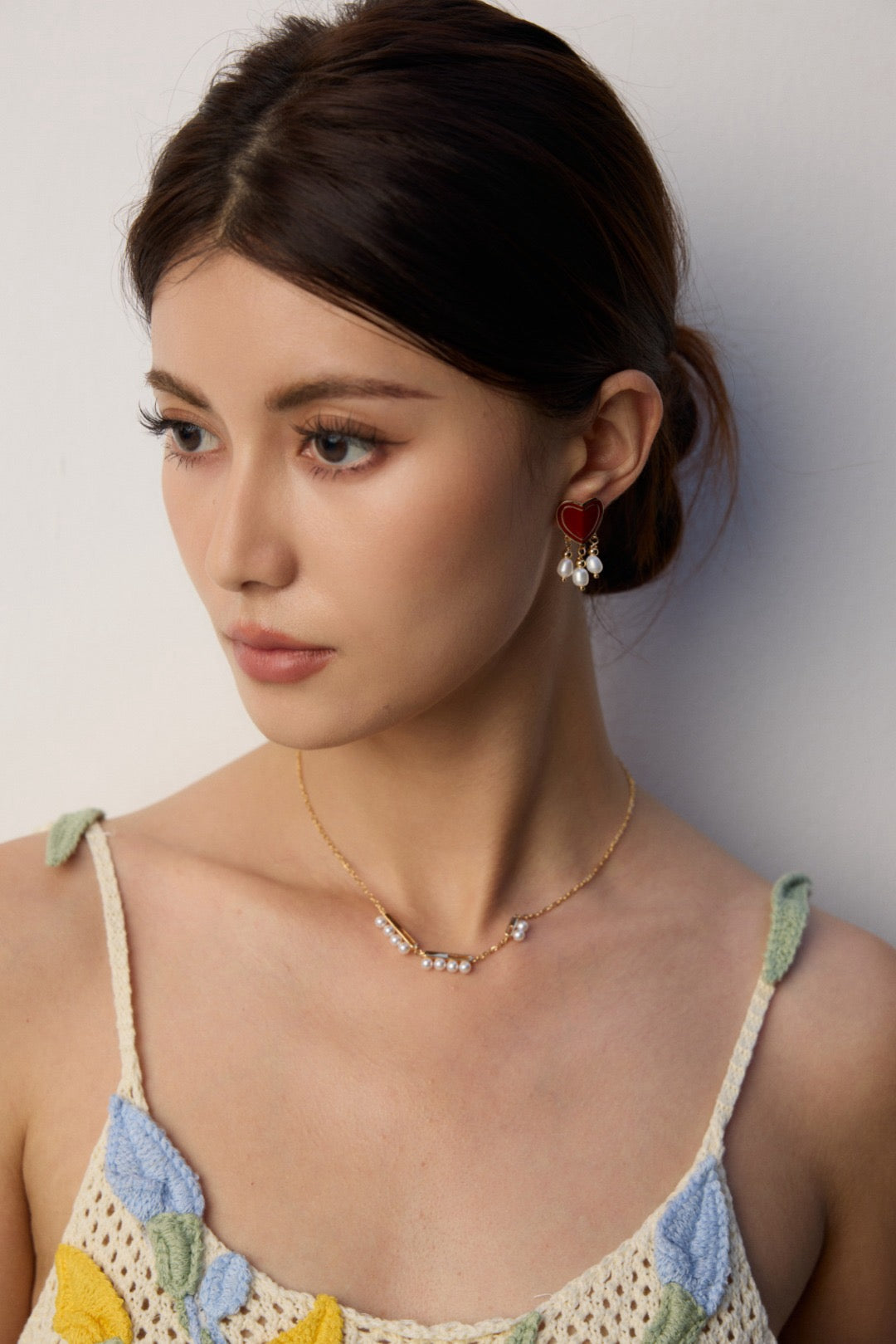 Pearl Delicate Chain Necklac