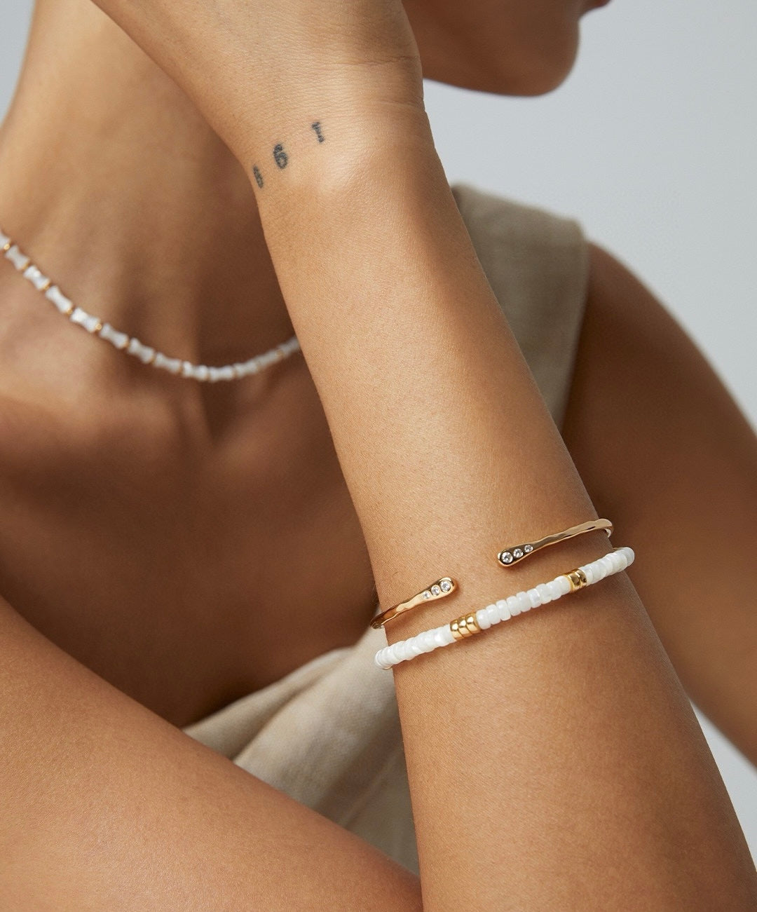 Adira Open Bangle - Lia Atelier