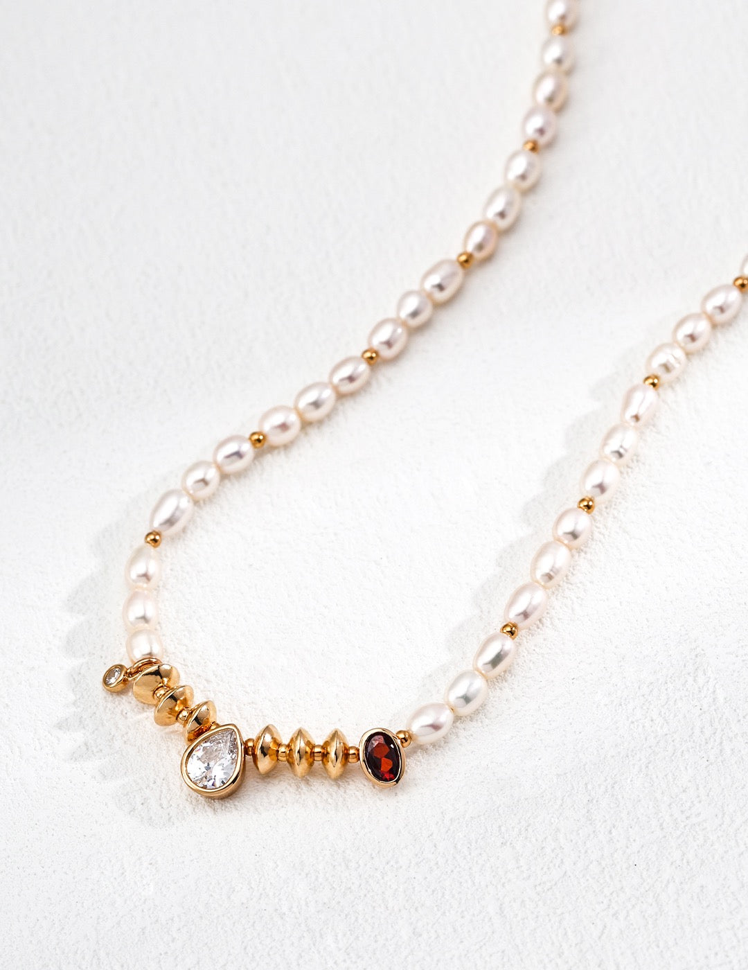 Gemstone Constellation Pearl Necklace