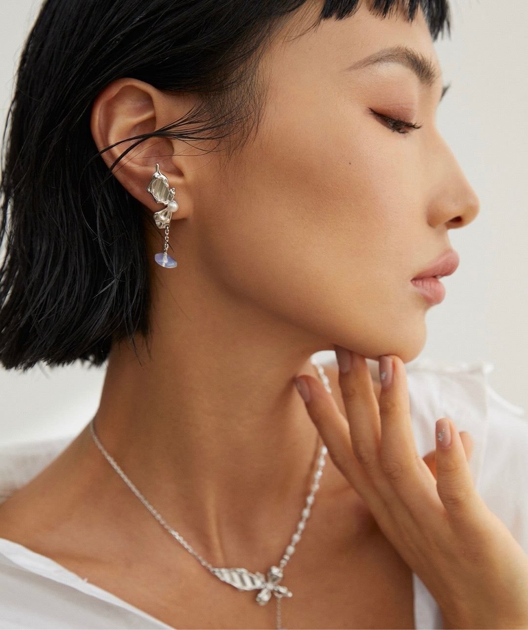 Butterfly Asymmetrical Earrings