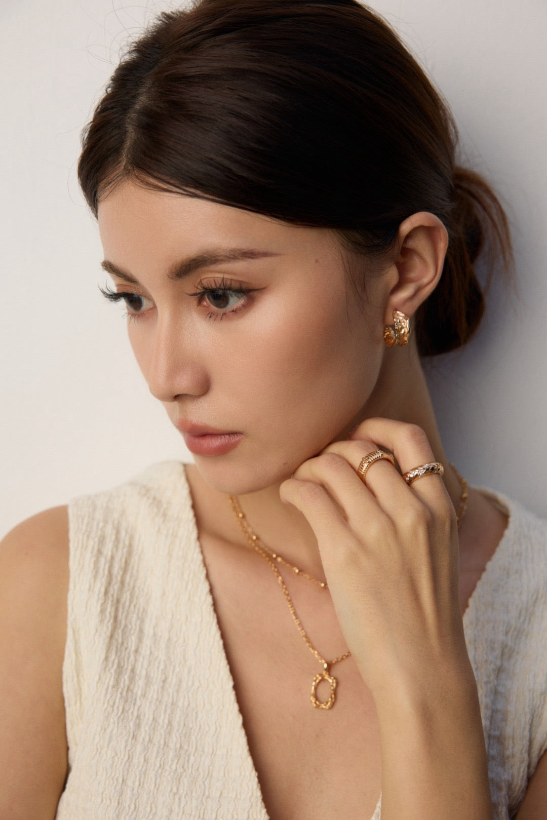 Textured Braided Hoop Earrings