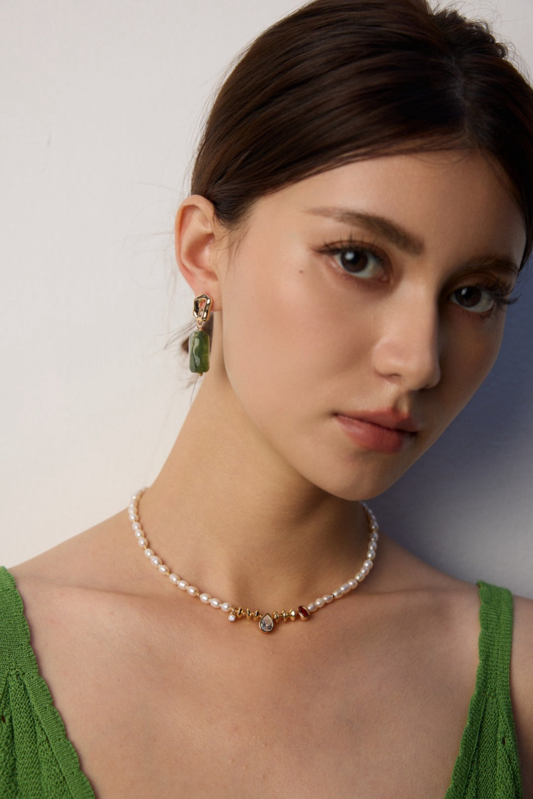 Gemstone Constellation Pearl Necklace