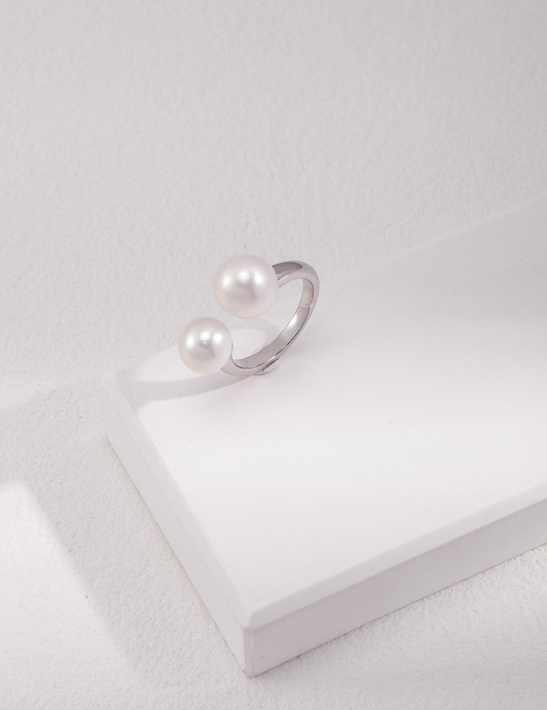 Serene Pearl Open Ring - Lia Atelier