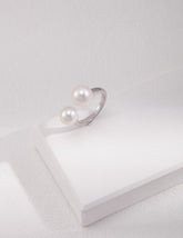 Serene Pearl Open Ring - Lia Atelier
