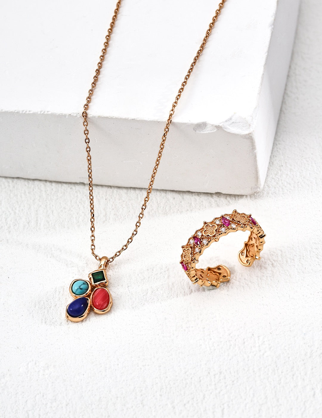 Prism Bloom Pendant Necklace
