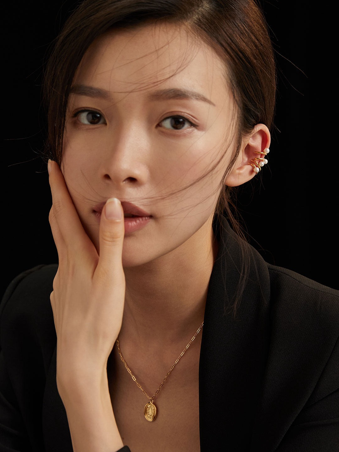 Pearl Ear Cuff (Single Piece) - Lia Atelier