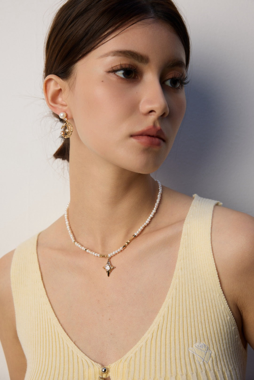 Celestia Pearl Orbit Earrings