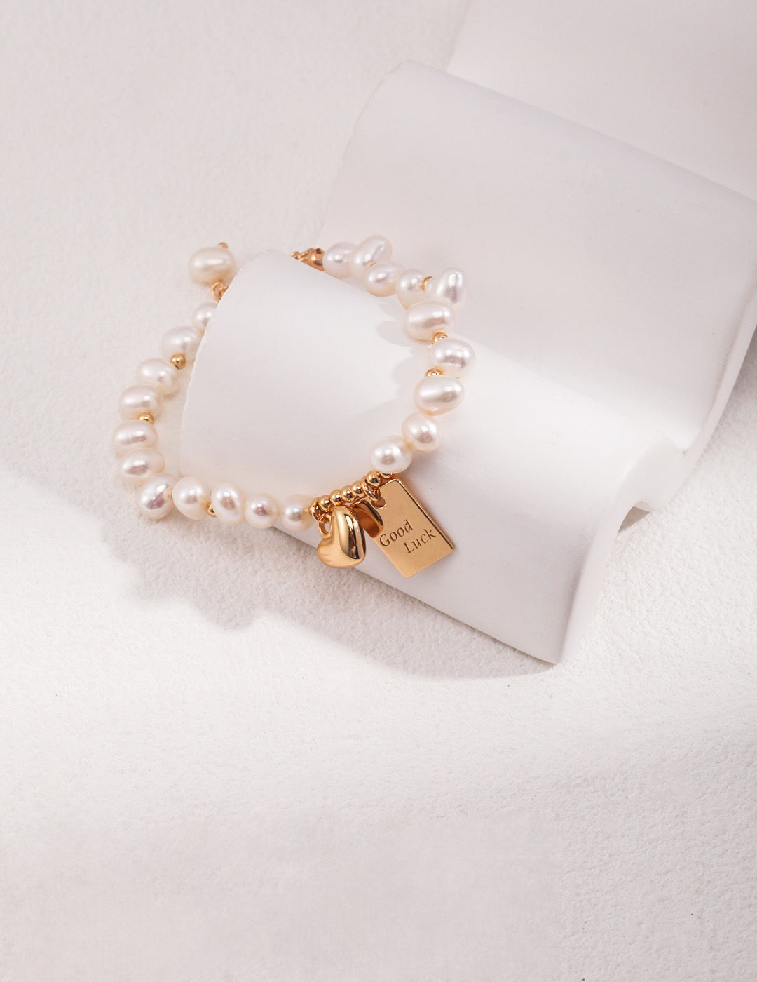 Elegant Pearl Charm Bracelet