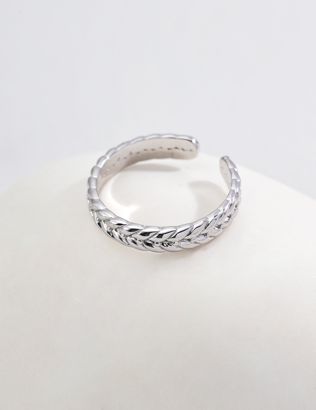 Braided Elegance Open Ring