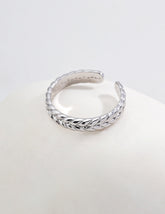 Braided Elegance Open Ring
