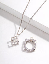 Aurora Cage Pearl Necklace