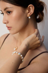 Orchid Pearl Duo Bracelet Set