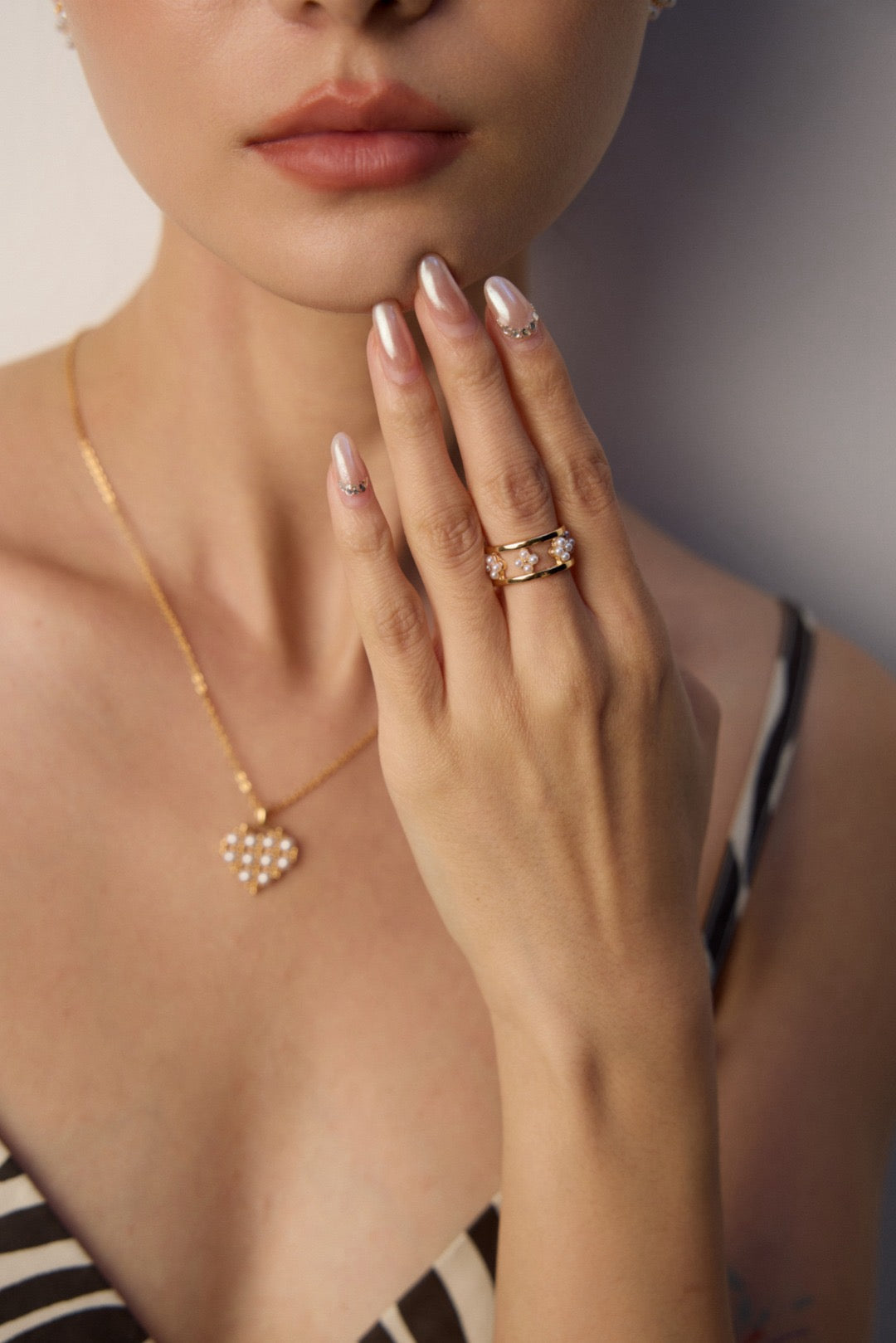 Blooming Pearl Open Ring