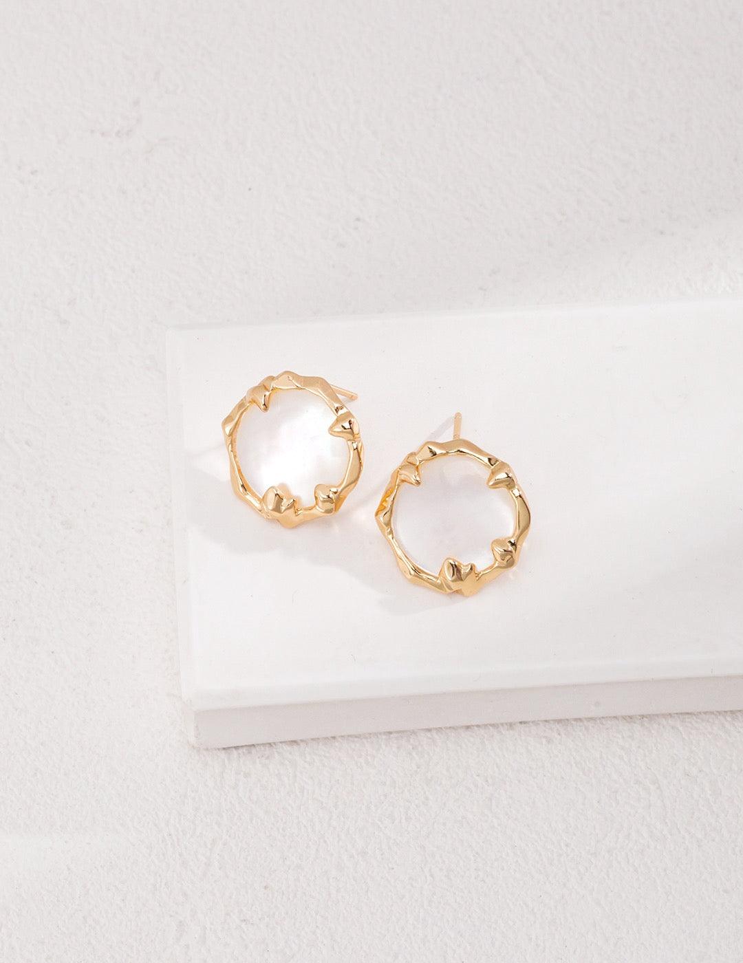 Moon Petals Earrings - Lia Atelier
