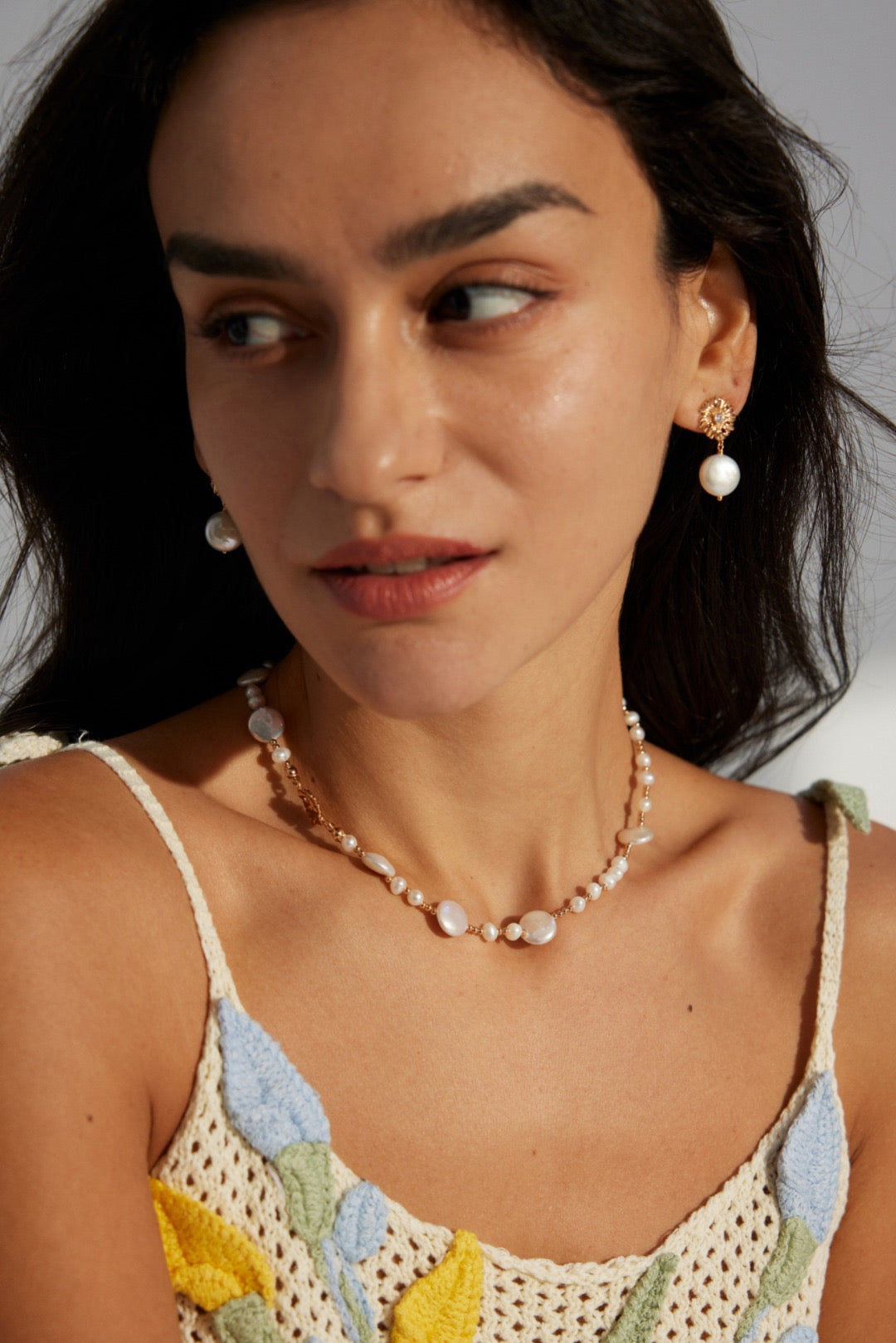 Aster Pearl Necklace