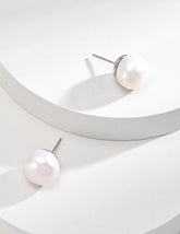 Timeless Pearl Stud Earrings 12.5MM - Lia Atelier