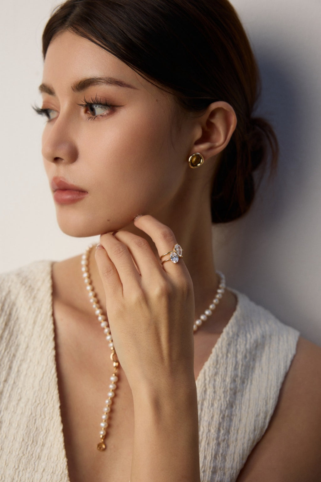 【LAZY DAWN】double layered ring R023〜リング★2021SS ADJUSTABLE DOUBLE LAYER RING - GOLD – SAEGE