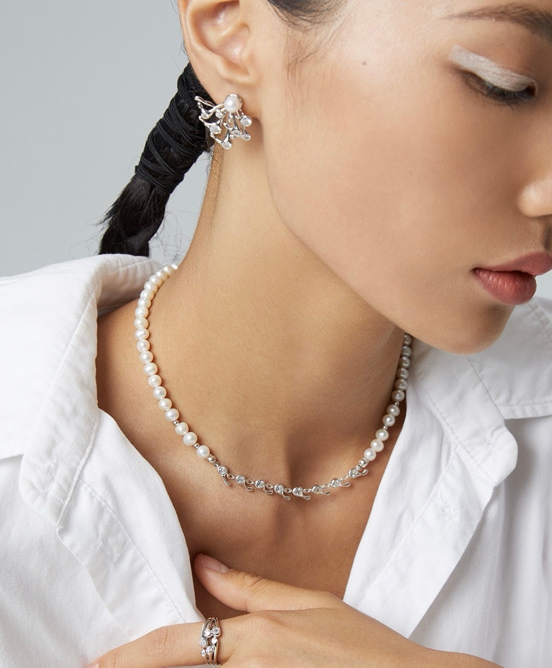 Pearl Branch Earrings