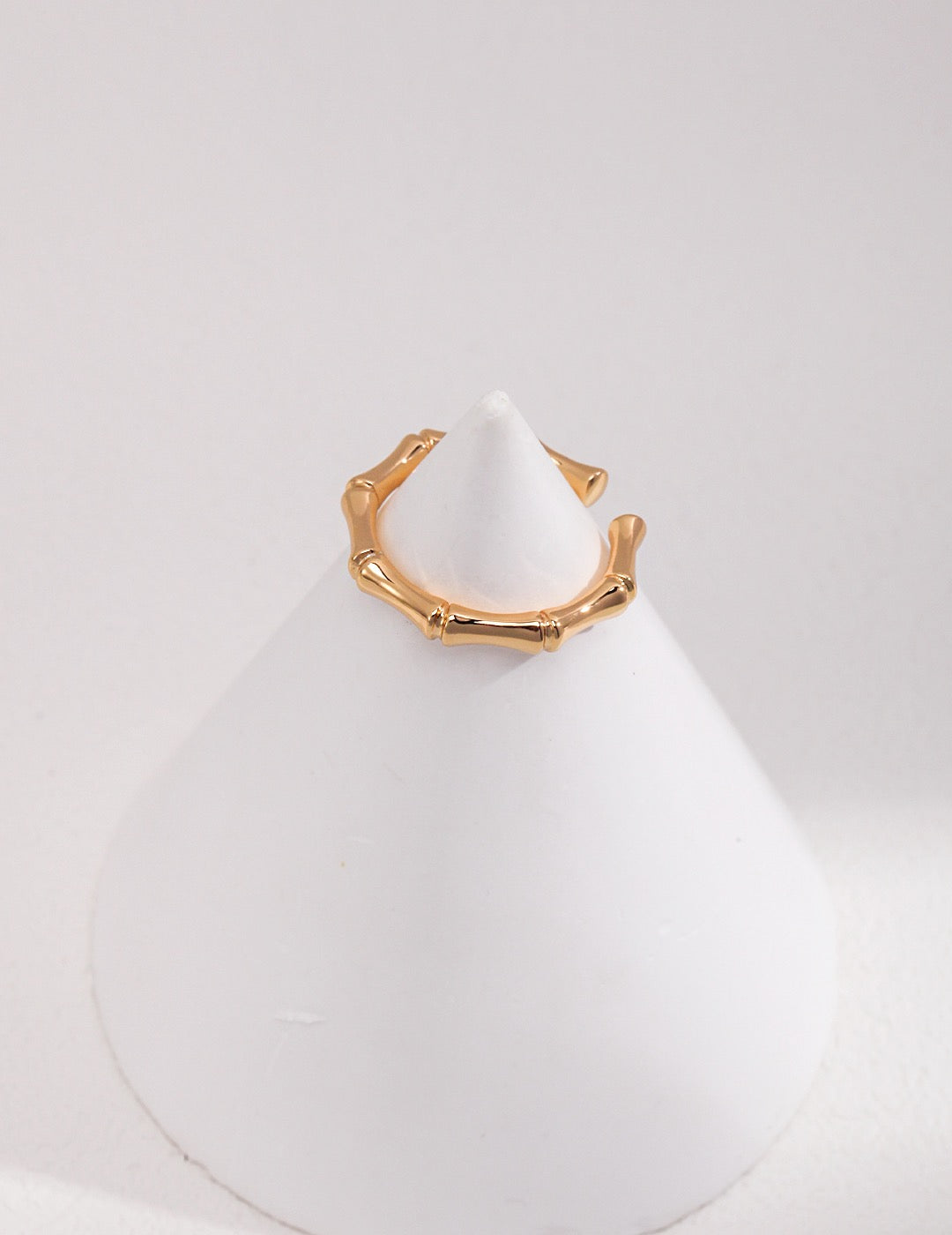 Bamboo Minimalist Open Ring