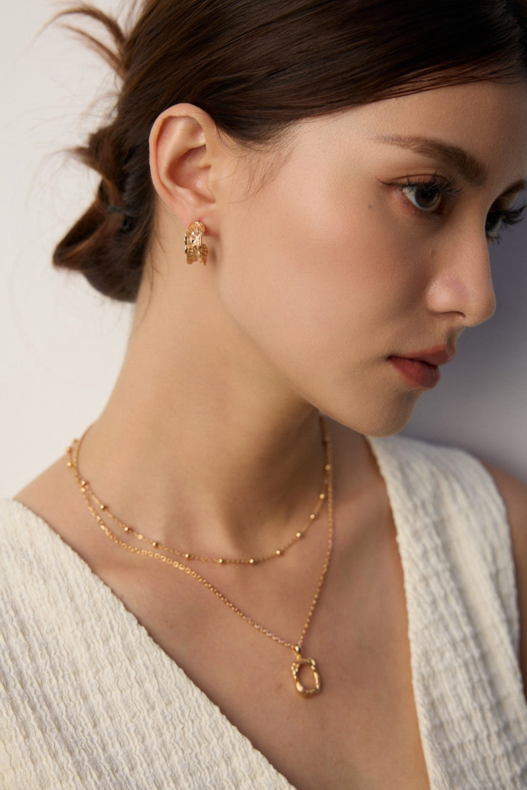 Textured Braided Hoop Earrings
