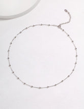 Gold Beaded Chain Necklace