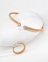 Twilight Twist Open Cuff Bracelet
