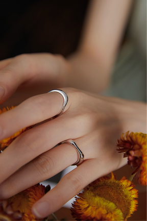 Minimalist Stackable Open Ring Set - Lia Atelier