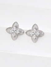 Textured Bloom Stud Earrings