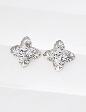 Textured Bloom Stud Earrings