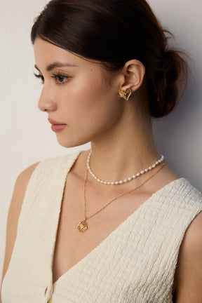 Radiance Heart Stud Earrings