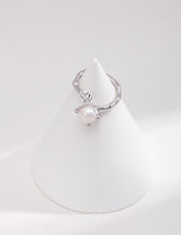 Pearl Stackable Open Ring - Lia Atelier