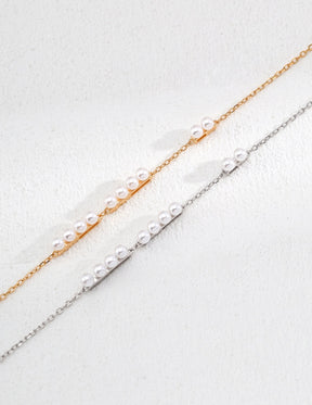 Pearl Delicate Chain Necklac