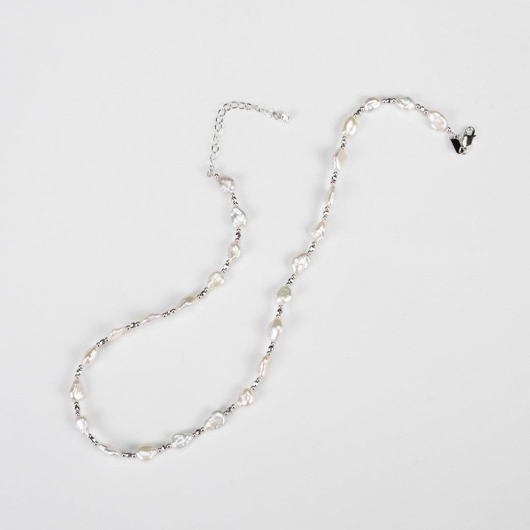 Moonlight Baroque Pearl Necklace - Lia Atelier