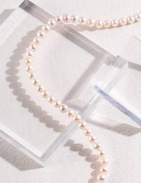 Audrey Classic Pearl Strand Necklace