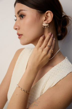 Byzantine Filigree Cuff Ring - Vintage Luxe Collection
