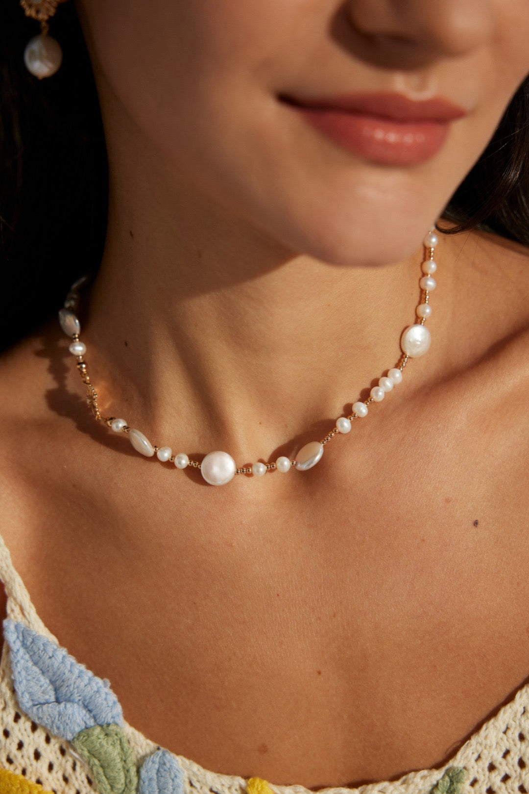 Aster Pearl Necklace