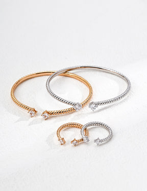Twilight Twist Open Ring