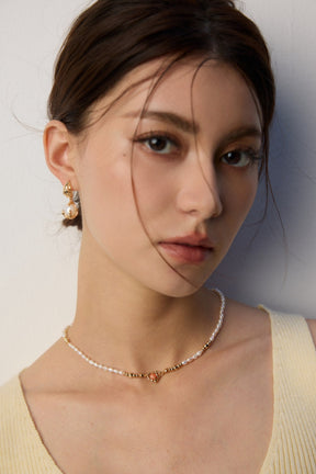 Rhodochrosite Pearl Harmony Necklace