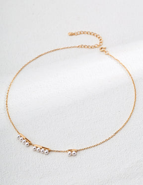 Pearl Delicate Chain Necklac