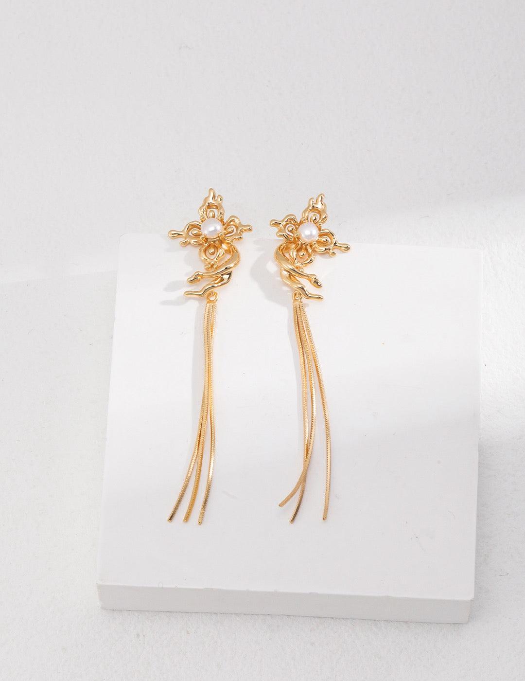 Charlotte Pearl Drop Earrings - Lia Atelier